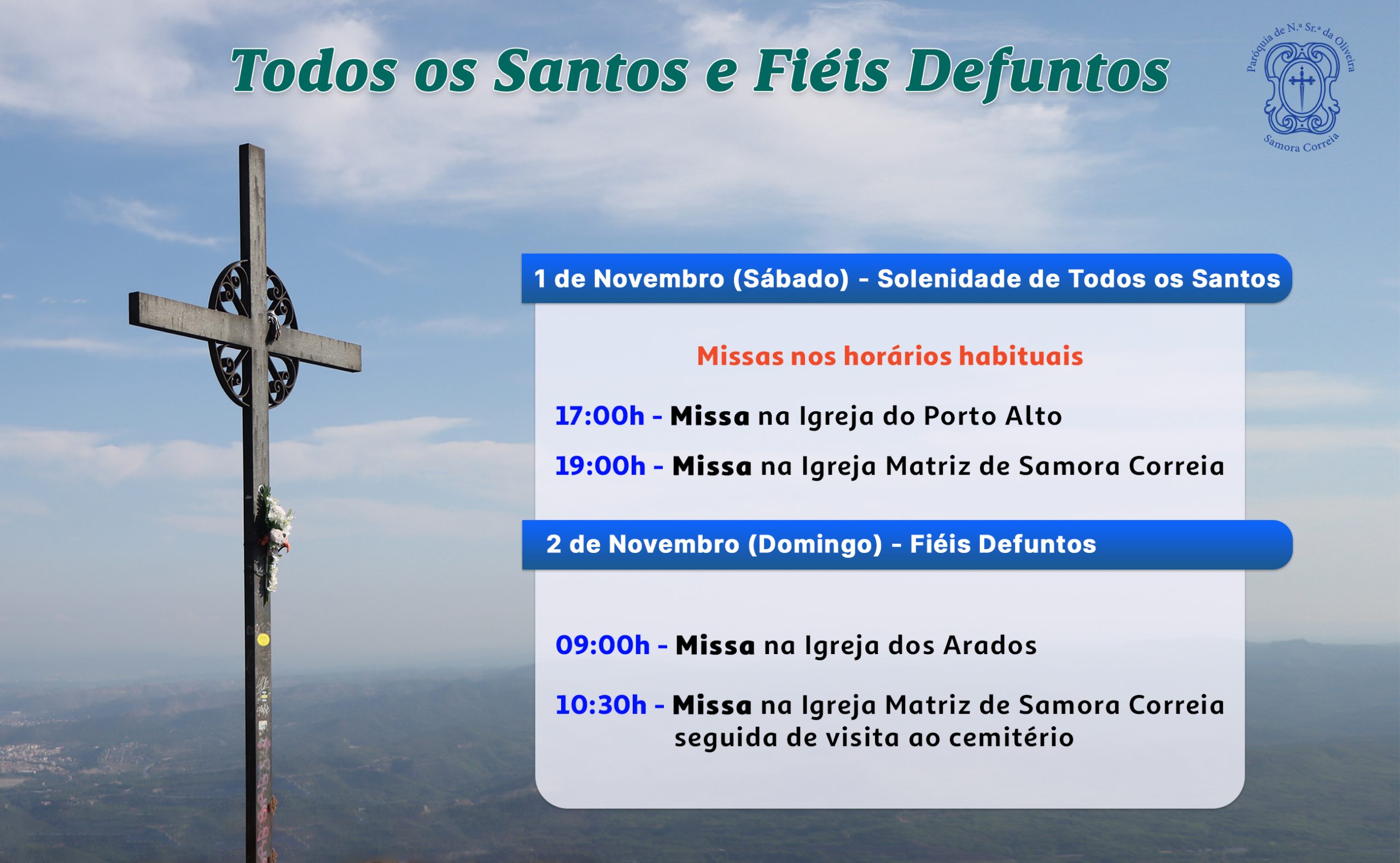 Celebrações Todos os Santos e Fiéis Defuntos