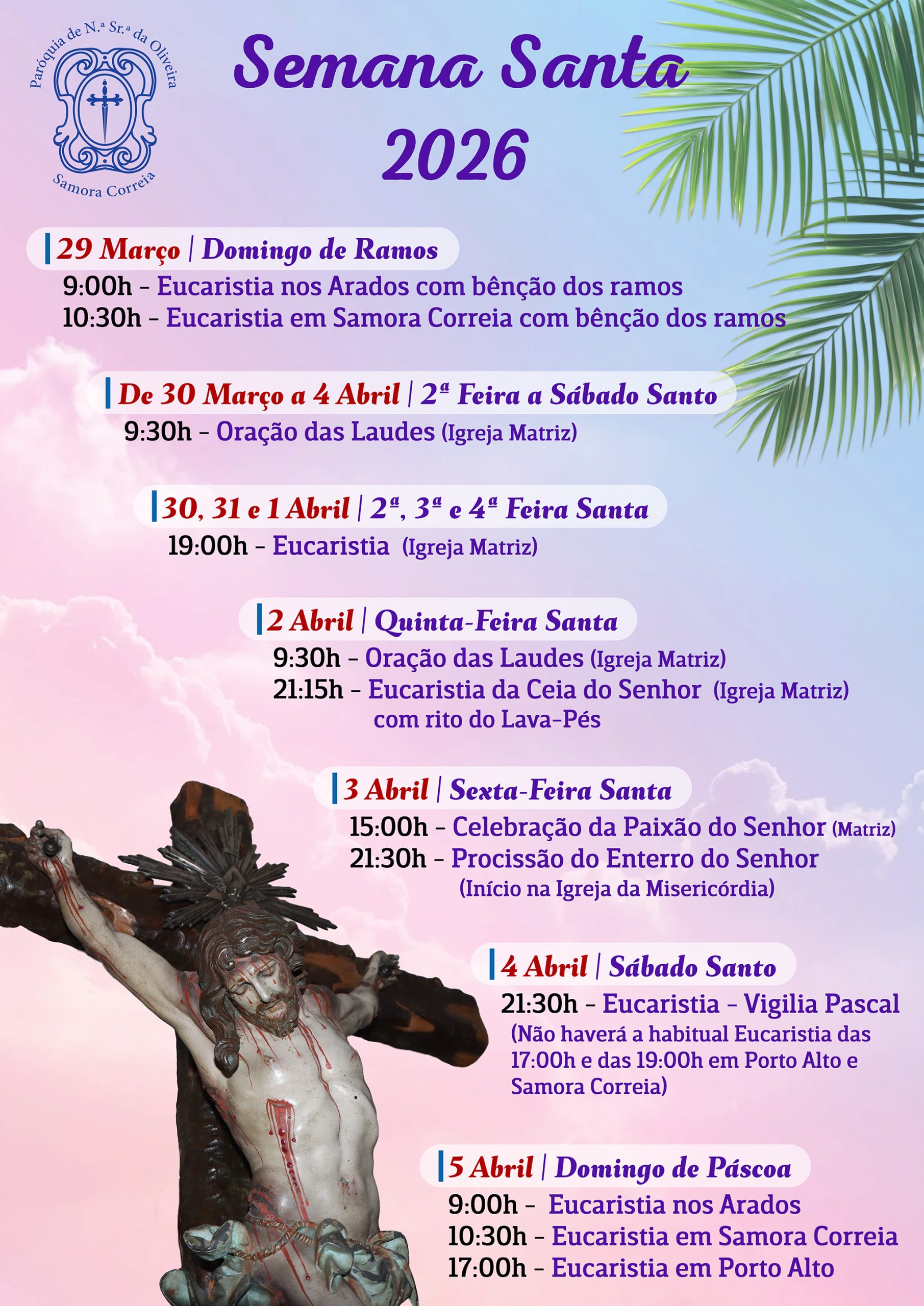 Celebrações Semana Santa