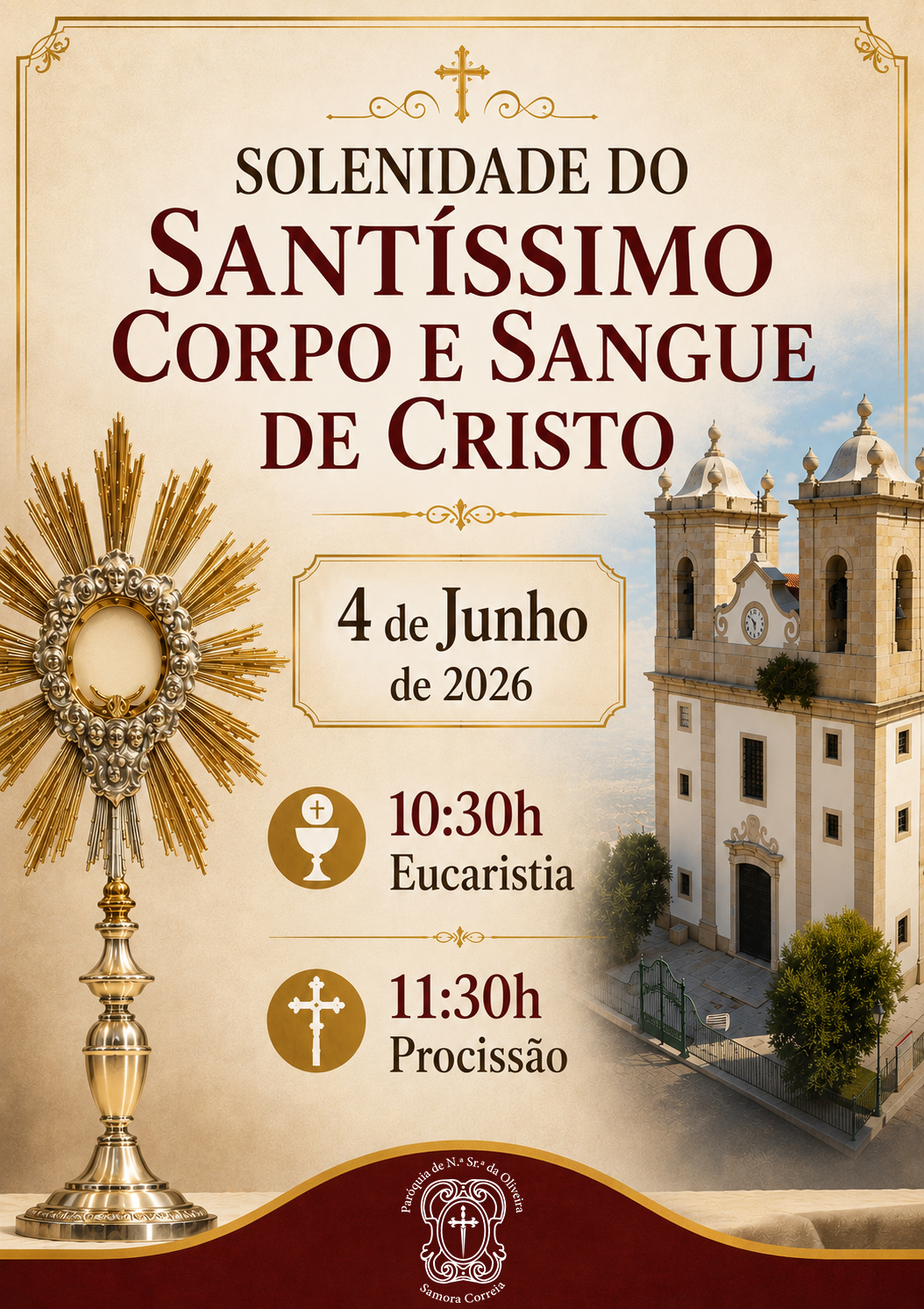 Solenidade do Santíssimo Corpo e Sangue de Cristo – 4 de Junho de 2026