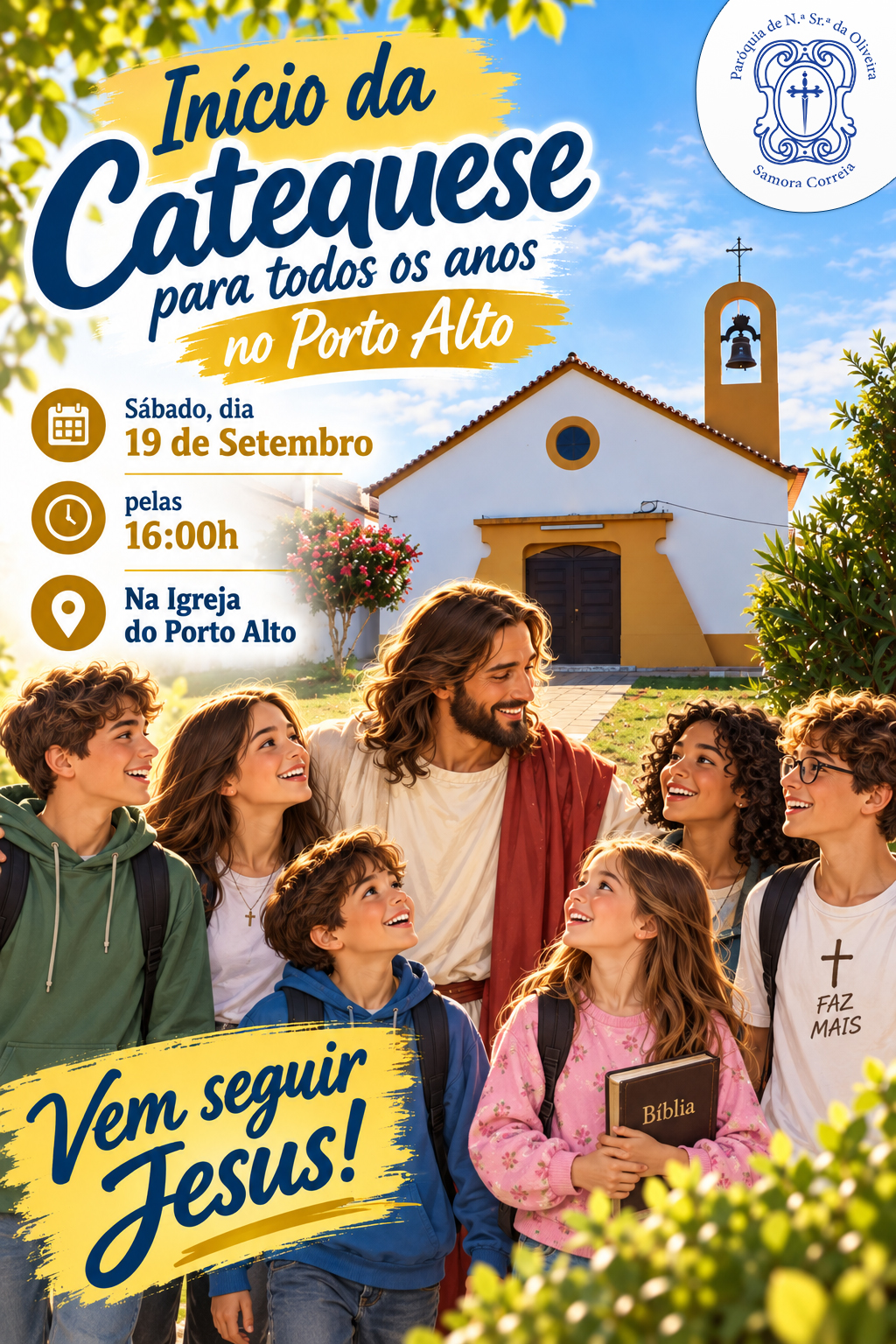 Início da Catequese – Dia 19 de Setembro – Porto Alto